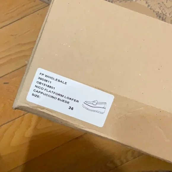 Free People Nico Platform Loafer in Cappuccino Suede, EU Size: 36 - Picture 10 of 16